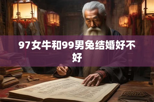 97女牛和99男兔结婚好不好