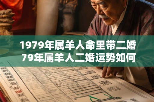 1979年属羊人命里带二婚 79年属羊人二婚运势如何