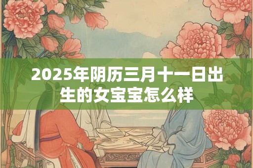 2025年阴历三月十一日出生的女宝宝怎么样