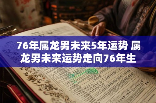 76年属龙男未来5年运势 属龙男未来运势走向76年生
