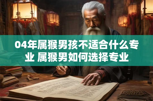 04年属猴男孩不适合什么专业 属猴男如何选择专业
