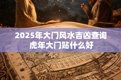 2025年大门风水吉凶查询 虎年大门贴什么好