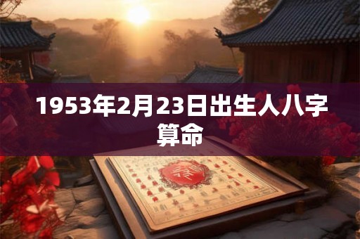 1953年2月23日出生人八字算命
