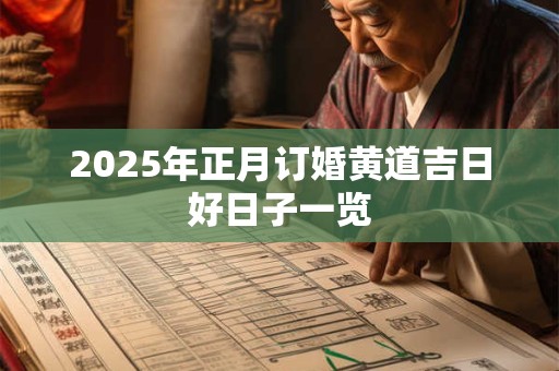 2025年正月订婚黄道吉日好日子一览