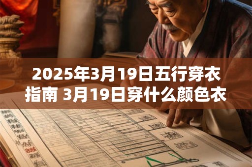2025年3月19日五行穿衣指南 3月19日穿什么颜色衣服