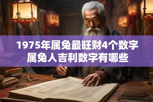 1975年属兔最旺财4个数字 属兔人吉利数字有哪些