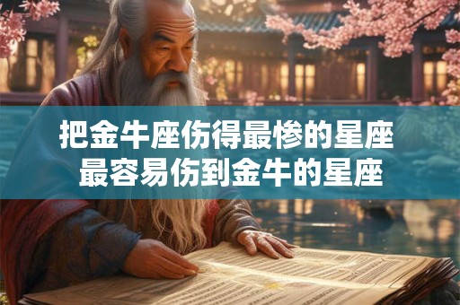 把金牛座伤得最惨的星座 最容易伤到金牛的星座