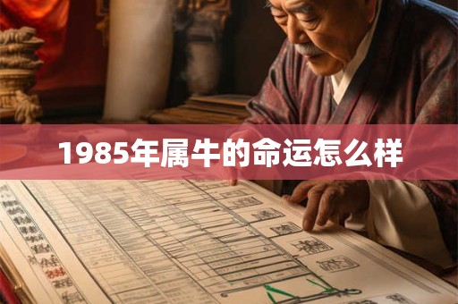1985年属牛的命运怎么样