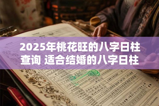 2025年桃花旺的八字日柱查询 适合结婚的八字日柱