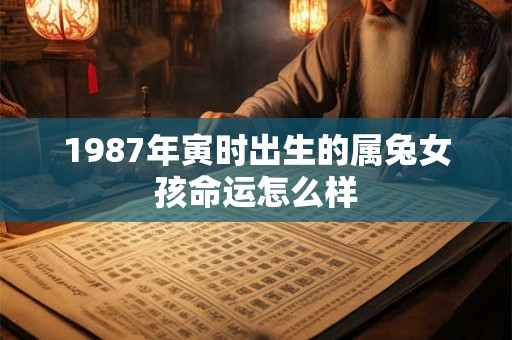 1987年寅时出生的属兔女孩命运怎么样
