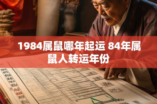 1984属鼠哪年起运 84年属鼠人转运年份