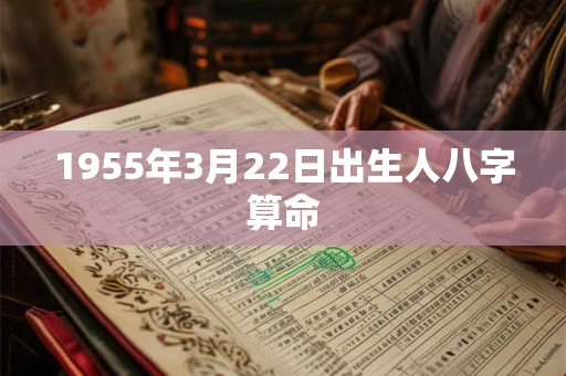 1955年3月22日出生人八字算命