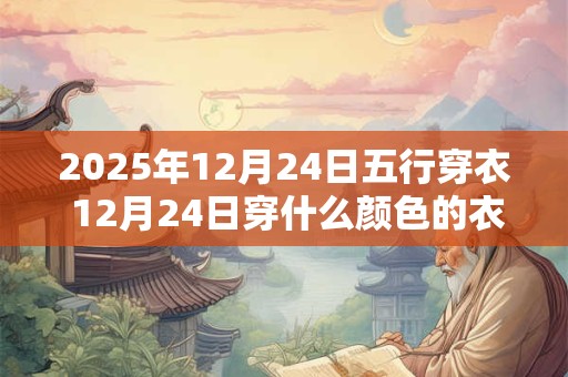 2025年12月24日五行穿衣 12月24日穿什么颜色的衣服最旺运 2025年12月24日五行穿衣 12月24日穿什么颜色的衣服最旺运