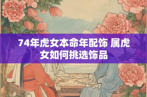74年虎女本命年配饰 属虎女如何挑选饰品