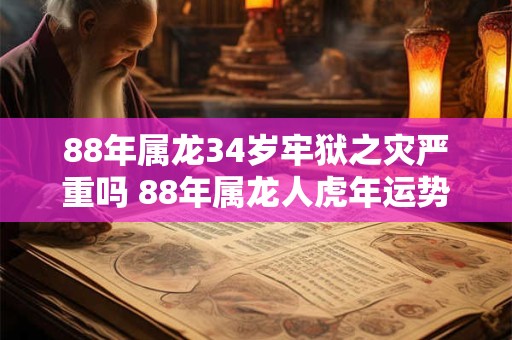 88年属龙34岁牢狱之灾严重吗 88年属龙人虎年运势
