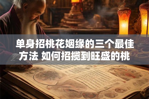 单身招桃花姻缘的三个最佳方法 如何招揽到旺盛的桃花运