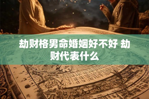劫财格男命婚姻好不好 劫财代表什么