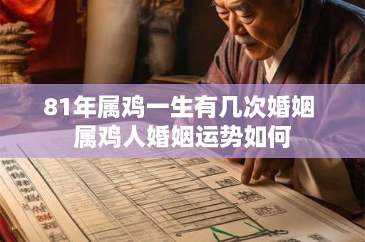 81年属鸡一生有几次婚姻 属鸡人婚姻运势如何