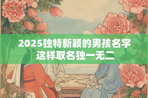 2025独特新颖的男孩名字 这样取名独一无二