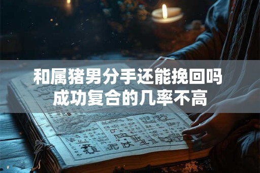 和属猪男分手还能挽回吗 成功复合的几率不高