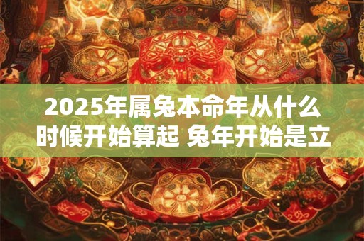 2025年属兔本命年从什么时候开始算起 兔年开始是立春还是大年初一