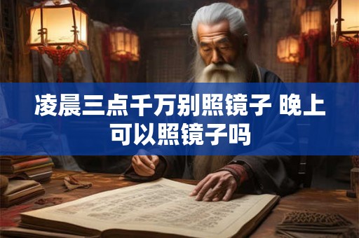 凌晨三点千万别照镜子 晚上可以照镜子吗
