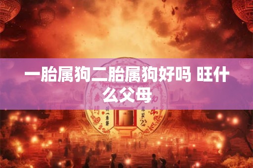 详细阅读:一胎属狗二胎属狗好吗 旺什么父母 一胎属狗二胎属狗好吗 旺什么父母