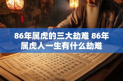 86年属虎的三大劫难 86年属虎人一生有什么劫难
