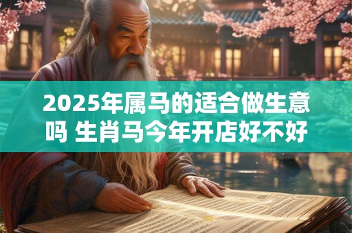 2025年属马的适合做生意吗 生肖马今年开店好不好