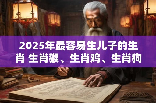 2025年最容易生儿子的生肖 生肖猴、生肖鸡、生肖狗