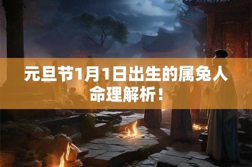 元旦节1月1日出生的属兔人命理解析！