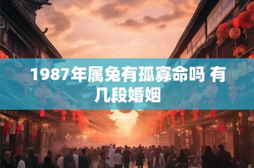 1987年属兔有孤寡命吗 有几段婚姻