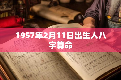 1957年2月11日出生人八字算命