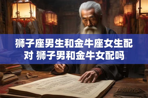 狮子座男生和金牛座女生配对 狮子男和金牛女配吗