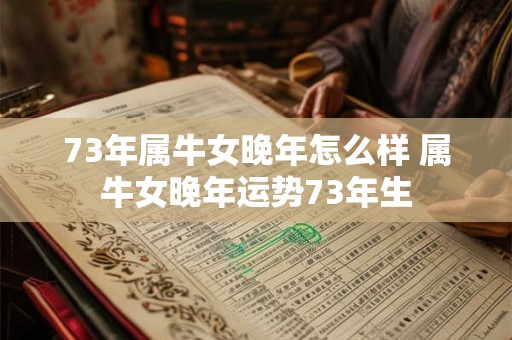 73年属牛女晚年怎么样 属牛女晚年运势73年生