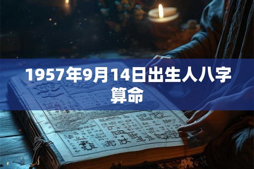 1957年9月14日出生人八字算命