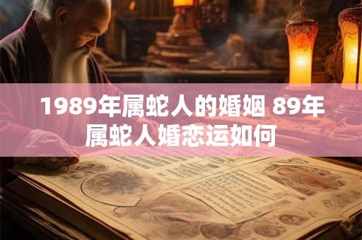 1989年属蛇人的婚姻 89年属蛇人婚恋运如何