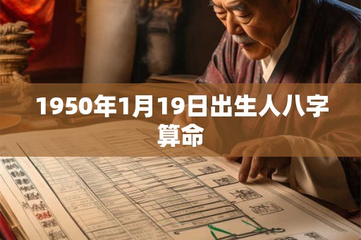 详细阅读:1950年1月19日出生人八字算命 1950年1月19日出生人八字算命