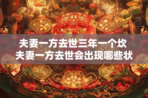 夫妻一方去世三年一个坎 夫妻一方去世会出现哪些状况