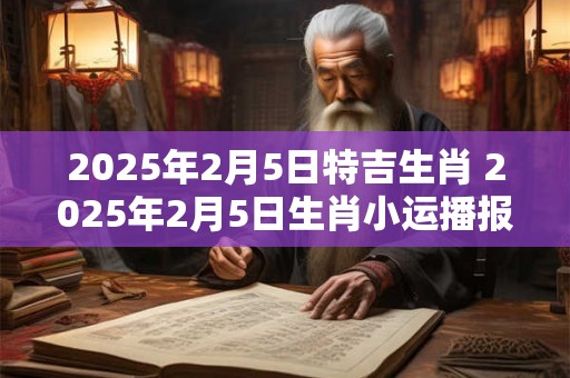 2025年2月5日特吉生肖 2025年2月5日生肖小运播报