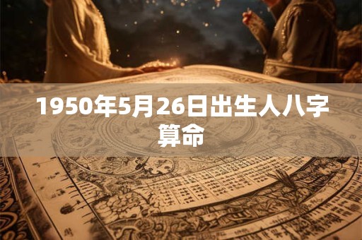 1950年5月26日出生人八字算命