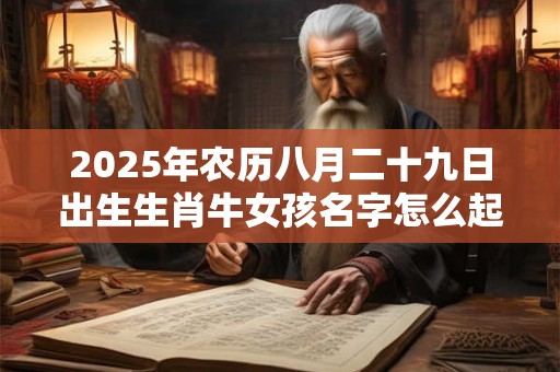 2025年农历八月二十九日出生生肖牛女孩名字怎么起