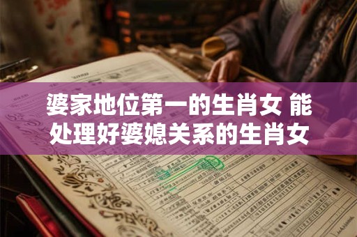 婆家地位第一的生肖女 能处理好婆媳关系的生肖女