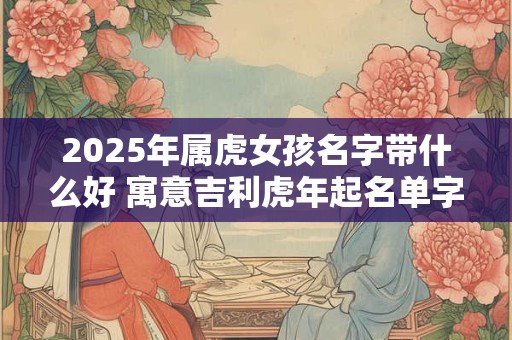 2025年属虎女孩名字带什么好 寓意吉利虎年起名单字版 2025年属虎女孩名字带什么好 寓意吉利虎年起名单字版