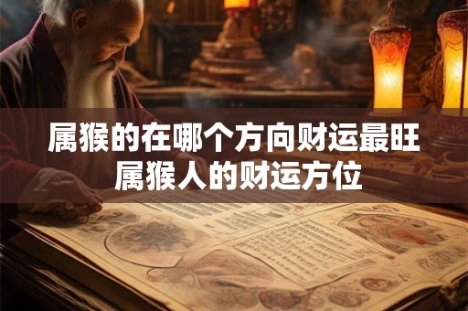属猴的在哪个方向财运最旺 属猴人的财运方位