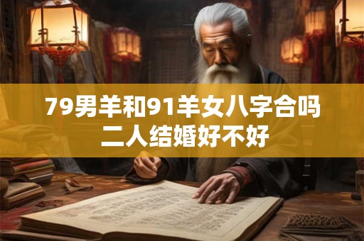 79男羊和91羊女八字合吗 二人结婚好不好