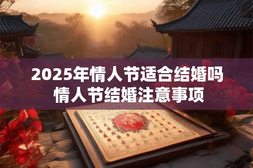 2025年情人节适合结婚吗 情人节结婚注意事项