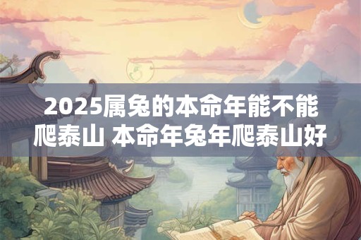2025属兔的本命年能不能爬泰山 本命年兔年爬泰山好吗