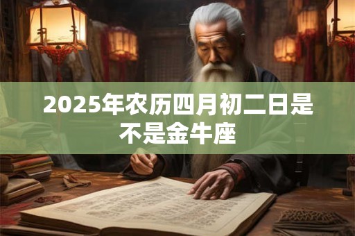 2025年农历四月初二日是不是金牛座