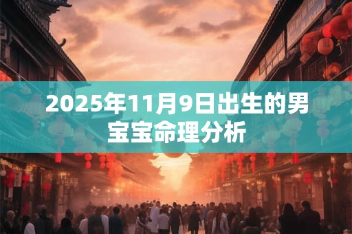 2025年11月9日出生的男宝宝命理分析